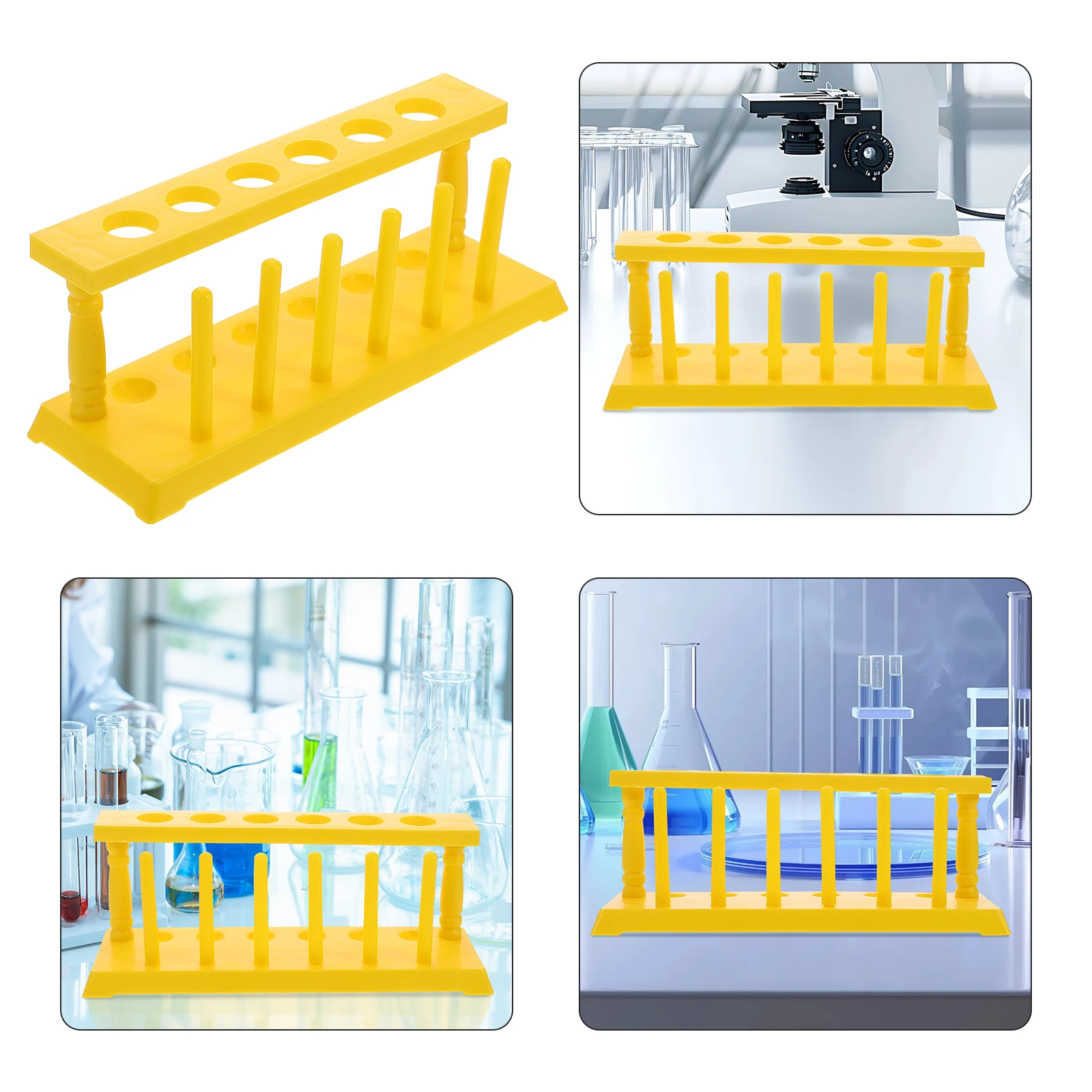 

Plastic Test Tube Rack Pipette Stand Lab Experiment Equipment Multifunctional Vial Laboratory School Supplies