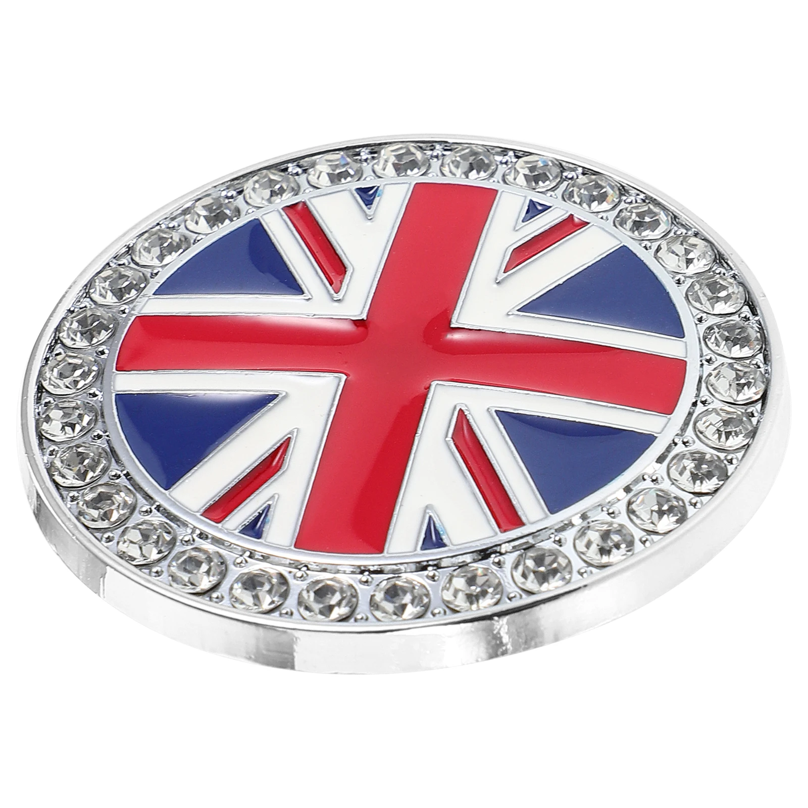 

Rhinestone Studded Uk Flag 3D Metal Car Sticker Durable Automotive Decoration Scratch Protection For Cars Motorcycles Bling Auto