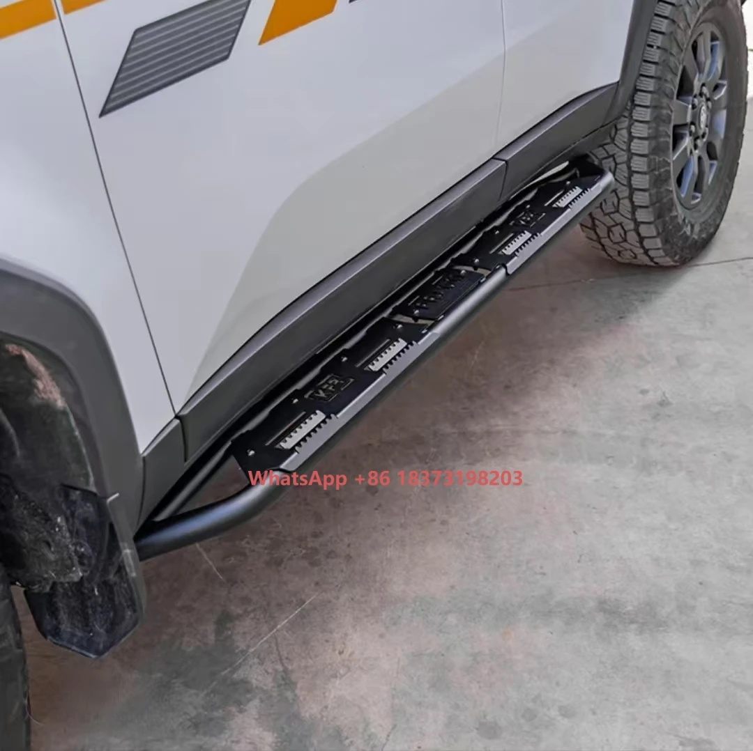 LC250 Sturdy Convenient Practical Anti-Collision Side Running Boards New Attractive Double-Tube Foot Pedals for Off-Road Running