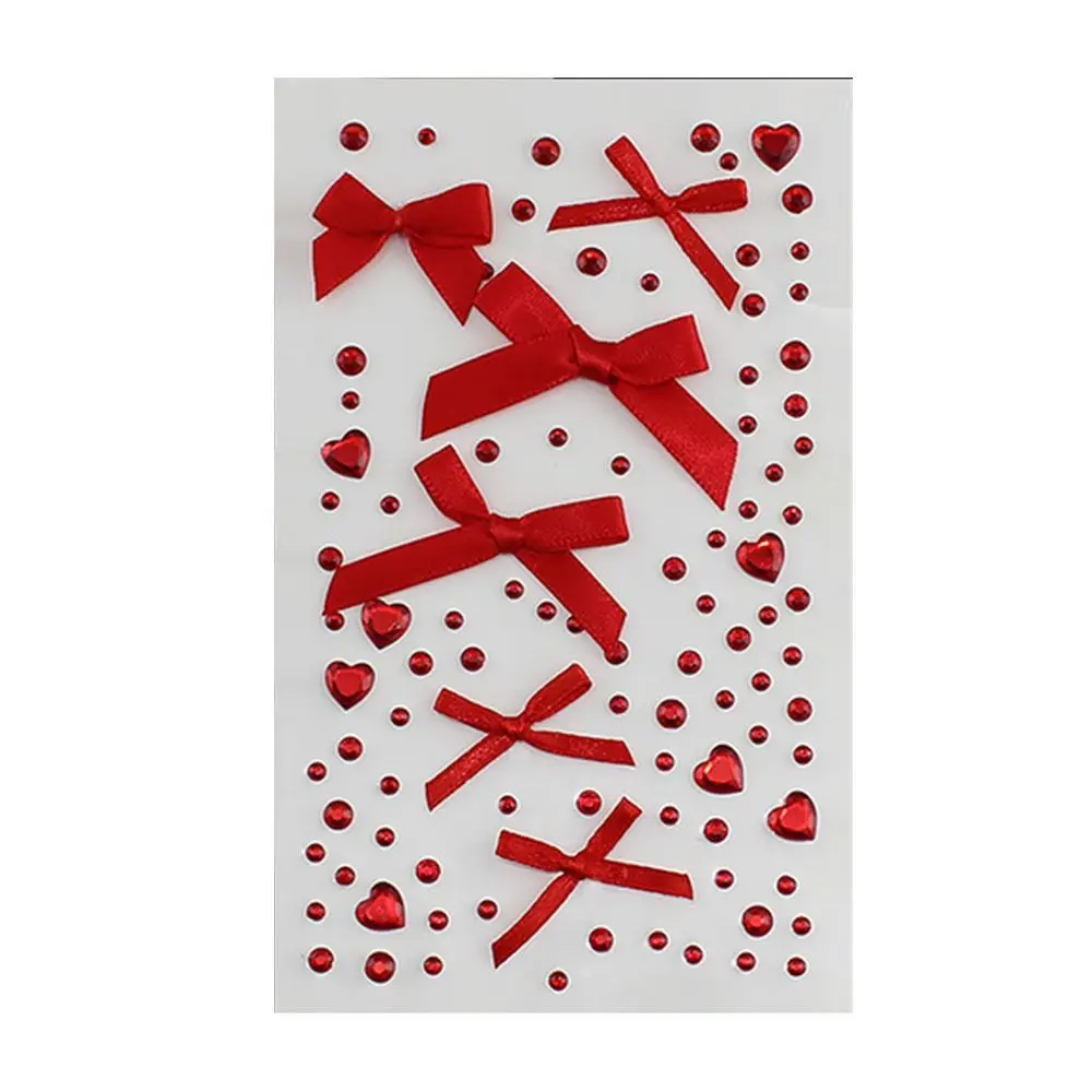 

Временная татуировка-наклейка с галстуком-бабочкой и бабочкой, одноразовые блестящие наклейки для лица без раздражения, водонепроницаемые розовые/красные