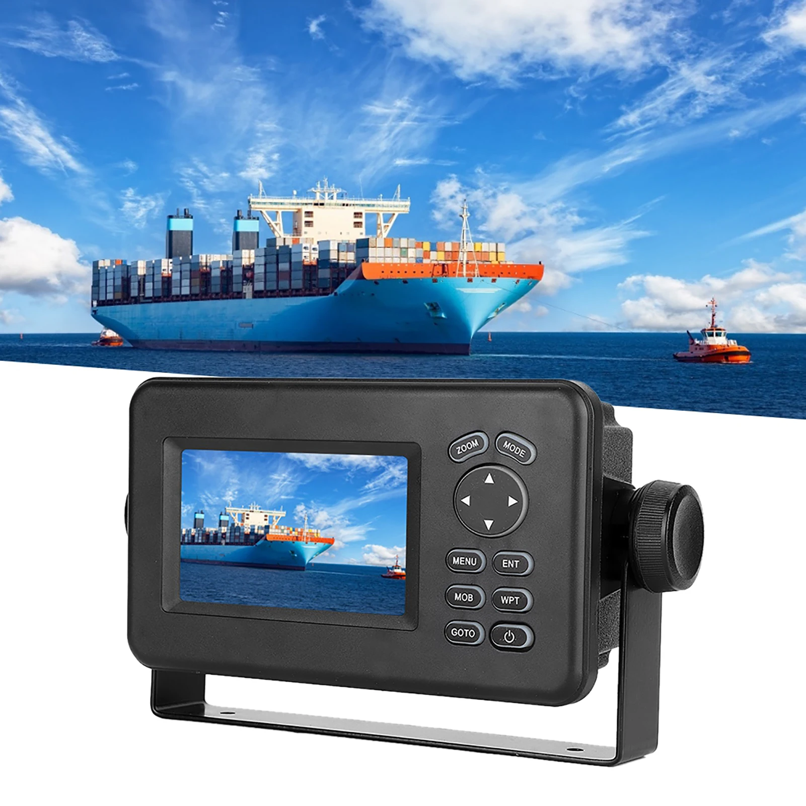 

HP‑528A 4.3in Color LCD Marine GPS Navigator Alarm Locator Class B AIS Transponder Combo GPS Navigation 4.3in Marine Navigator