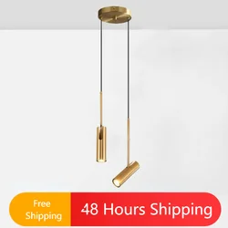 Modern Led Spotlight Adjustable Hanging Lamp Pendant Lighting Bedroom Bedside Hotel Entrance Nordic Home Indoor Decoration