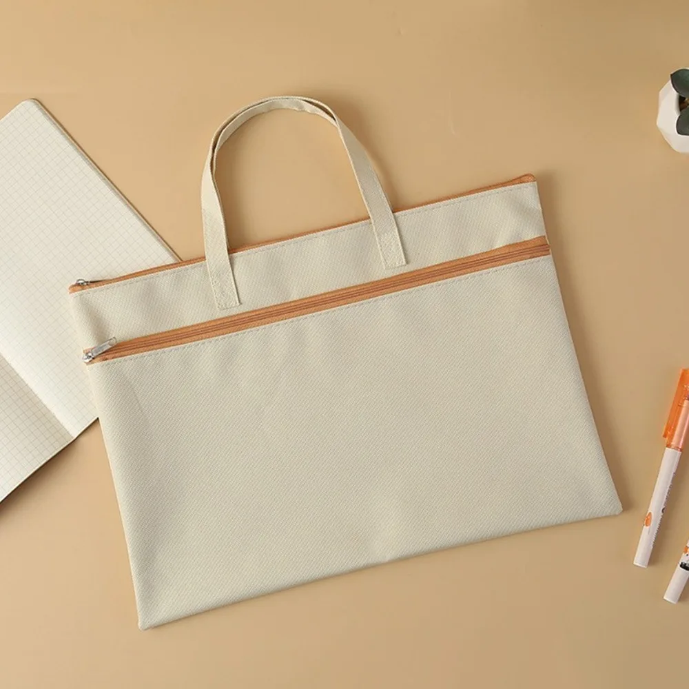 

Data Contract Bill Storage Oxford Cloth File Bag Large Capacity Zipper Document Bag A4 A4 Envelope Folder School Office