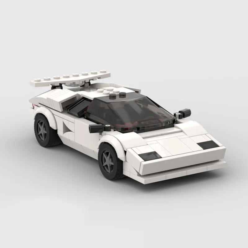 

2024 New Rambo Countach 5000 QV Building Blocks Super Racing Car Model Classic Collection Bricks Cars Toys For Kids Gift