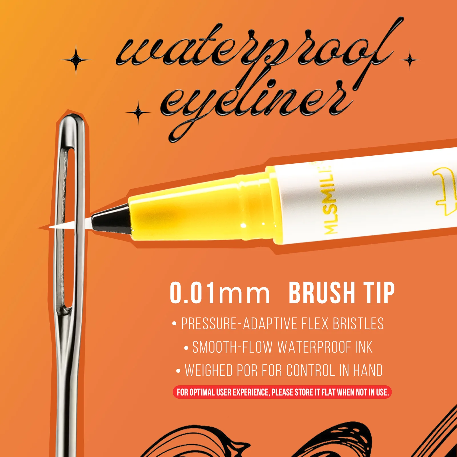 4 Color 0.01mm Ultra-fine Liquid Eyeliner Pencil Professional Waterproof And Sweat-proof Long-lasting Hard-tipped Gel Eyeliner