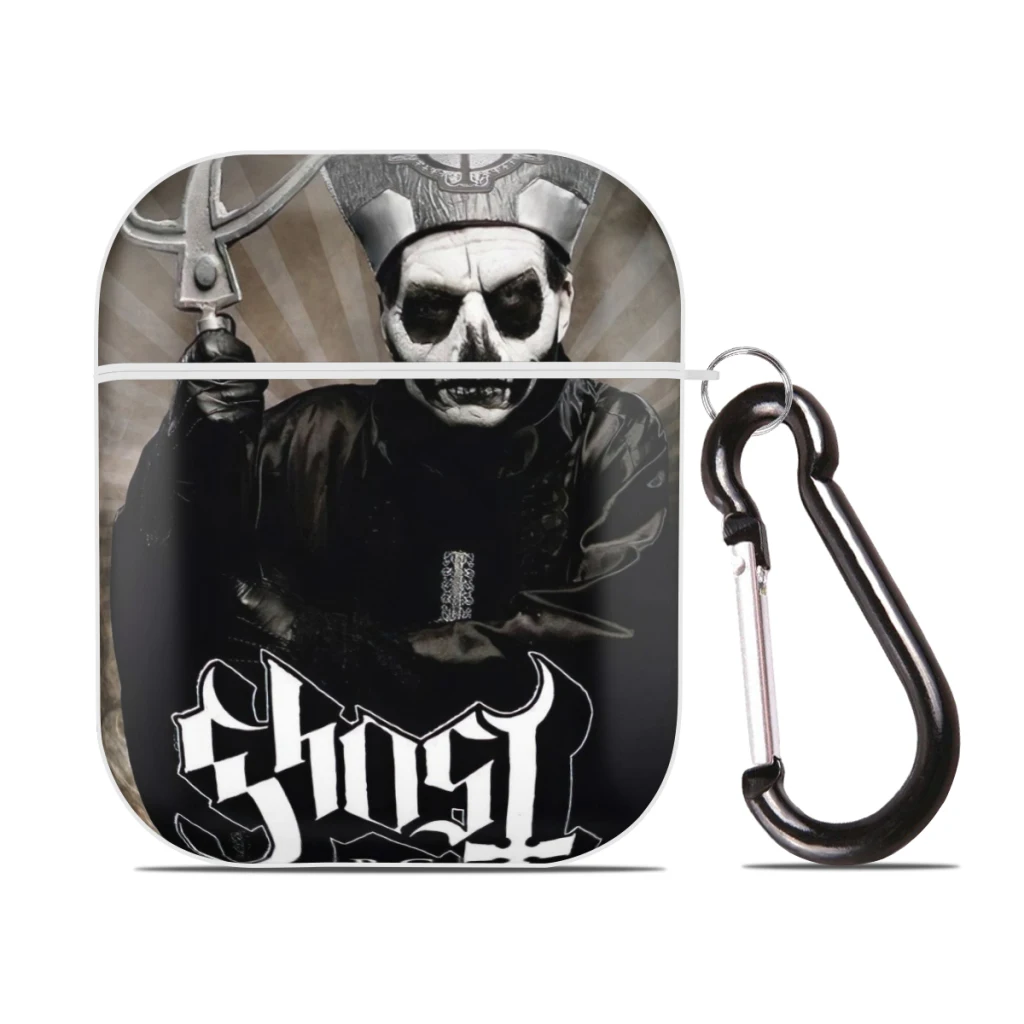 

Ghost 5D for AirPods Case Cover, Hard PC Protective Cover with Buckle, Compatible with Apple AirPods 2nd 1st Generation