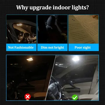 AENVTOL Canbus 適用於大眾帕薩特 B4 B5 B6 B7 B8 CC 車型 1998 1999-2006 2007-2016 2017 配件 內裝燈 LED 10 最佳銷售 大眾帕薩特B8改裝 - №8