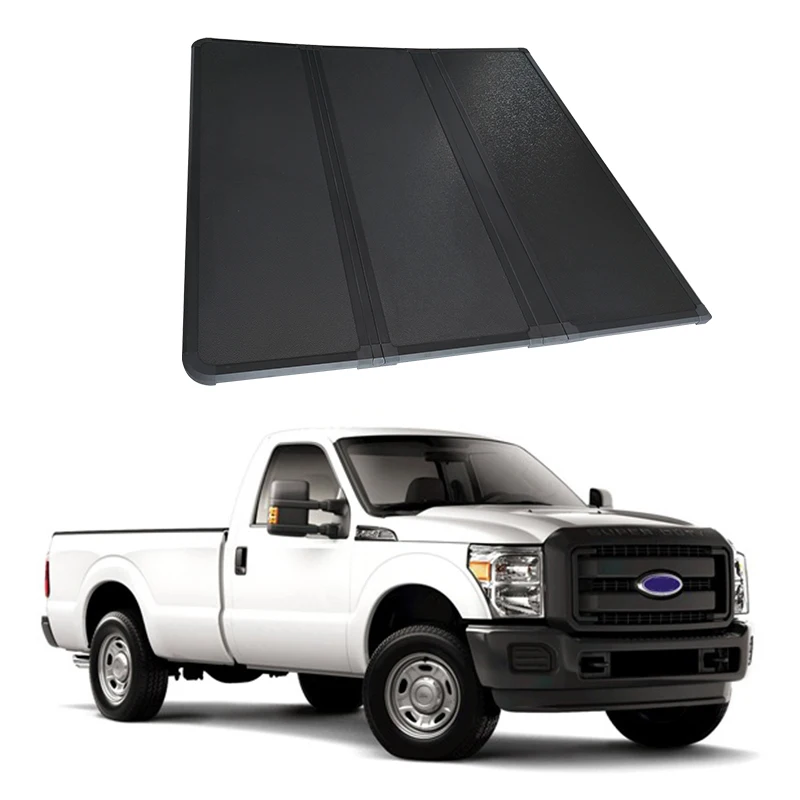

KuangYun Custom 6.7ft Hard Folding Tri-Fold Pickup Bed Cover Waterproof Truck Accessories for Ford F250 Ranger Hilux Models