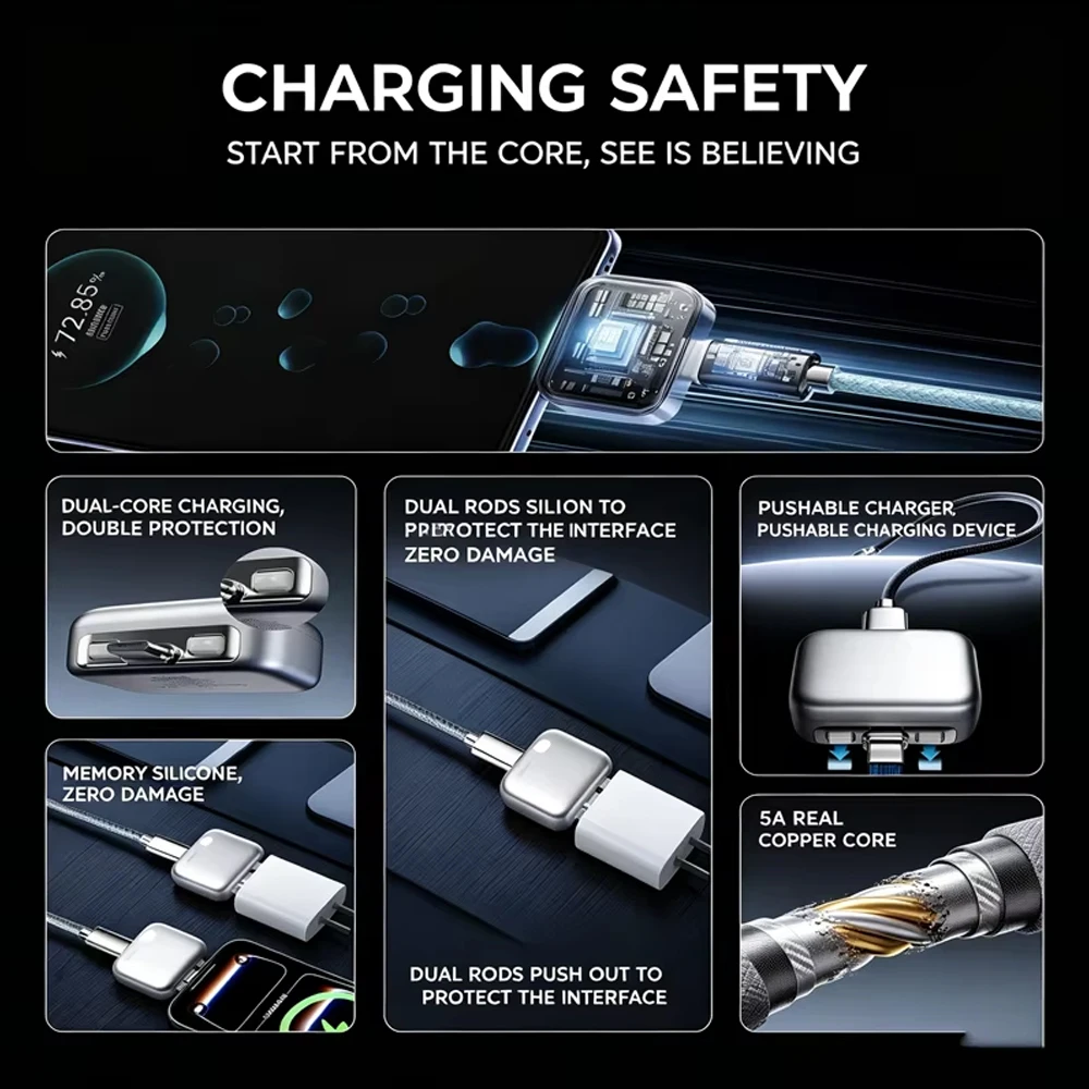 Intelligence Full Charge Separator Protect Battery Health Overcharge Protection Auto Power-Off Suitable for Type-C Devices