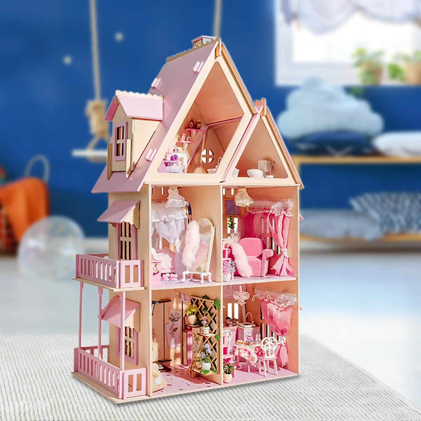 

Diy Doll House Kits Artwork Doll House Accessories for Children Ages 12+ Kids