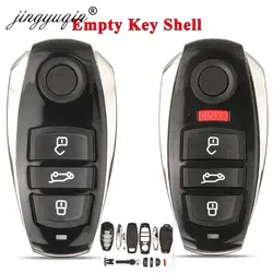 Jingyuqin – coque de clé télécommande intelligente à 3/4 boutons, pour VW Volkswagen Touareg 2010 – 2018