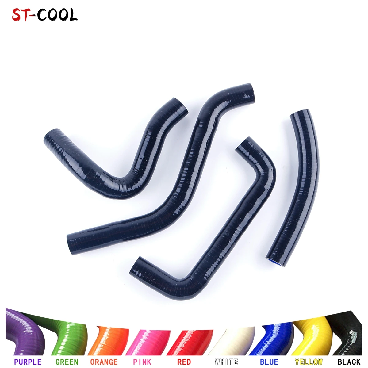 

For Suzuki RMZ 450 2005 RM-Z450 Radiator Coolant Pipe Silicone Hoses Kit Silicon Tube 4Pcs 10 Colors