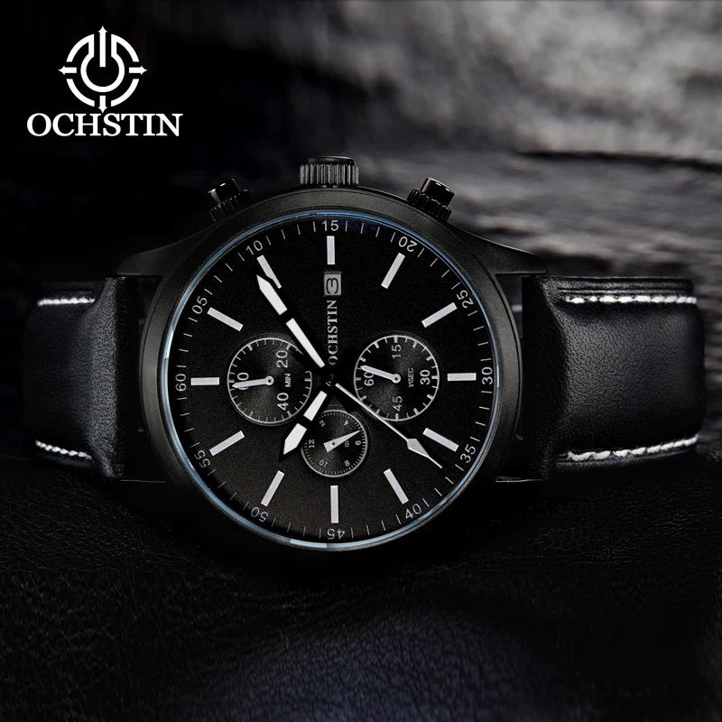 OCHSTIN Hot Model 2024 Avenger Series Watch Japan OS10 Multifunctional Quartz Movement Atmospheric Hundred Men's Quartz Watches