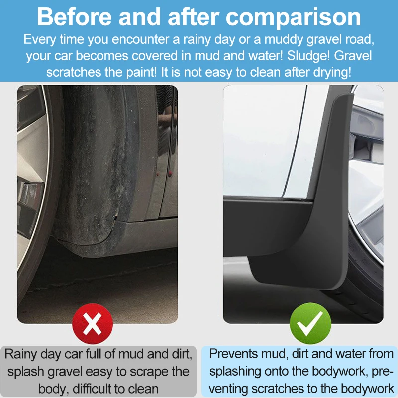 مصدات السيارة لـ Leapmotor B05 Lafa 5 Lafa5 2026 2027 2028 واقيات الطين واقيات الطين عجلات حماية عجلة واقيات الطين ملحقات #3