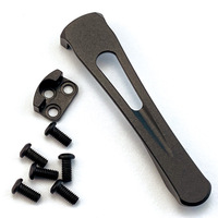 3 Colors With Screws CNC Standard Modular V2 Machined Titanium Integrated Clip For Spyderco C81 Paramilitary2 C223 Para3 Knives
