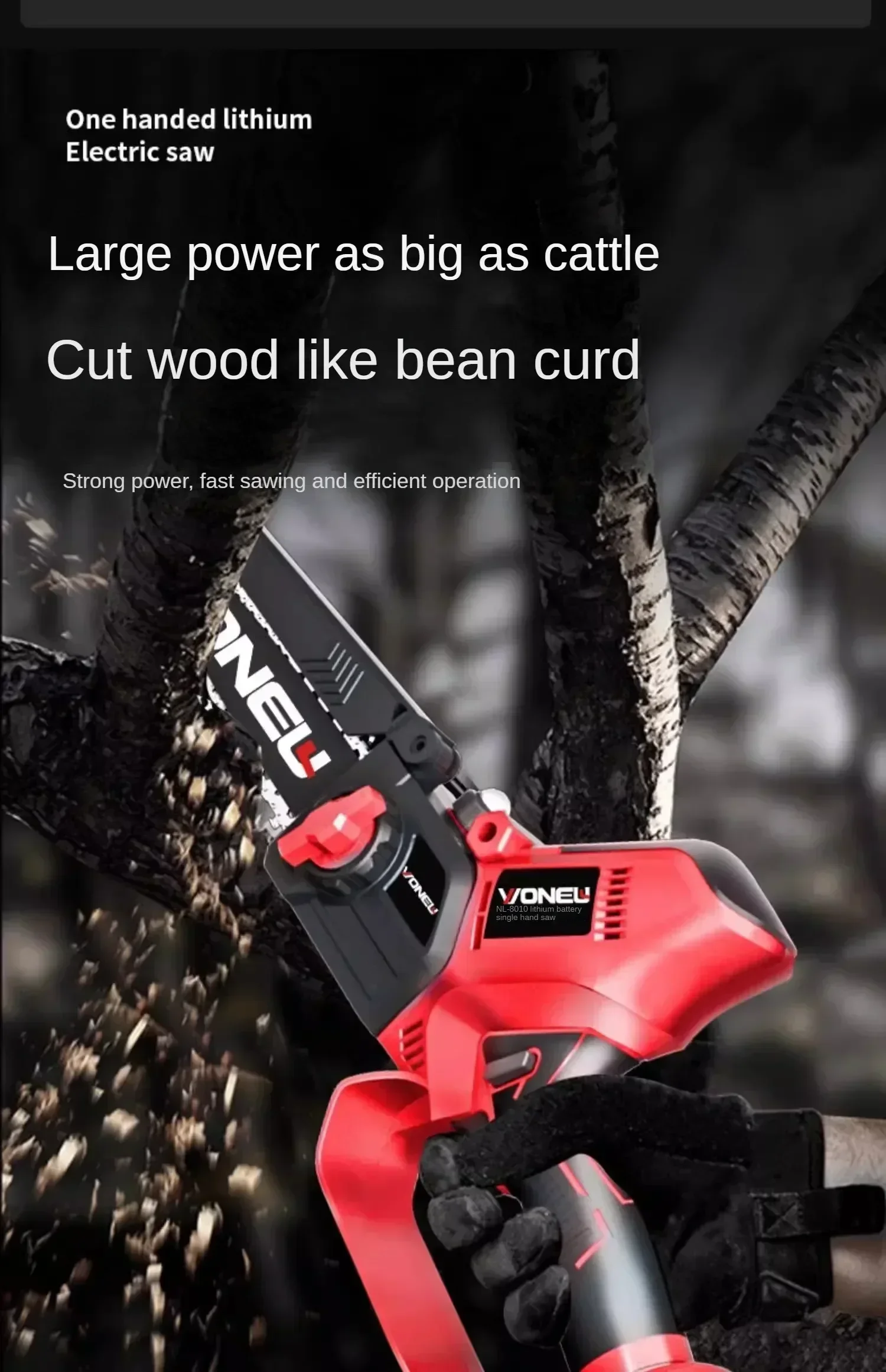 

110V/220V Powerful Mini Electric Saw with Lithium Battery, Perfect for Outdoor and Home Use C