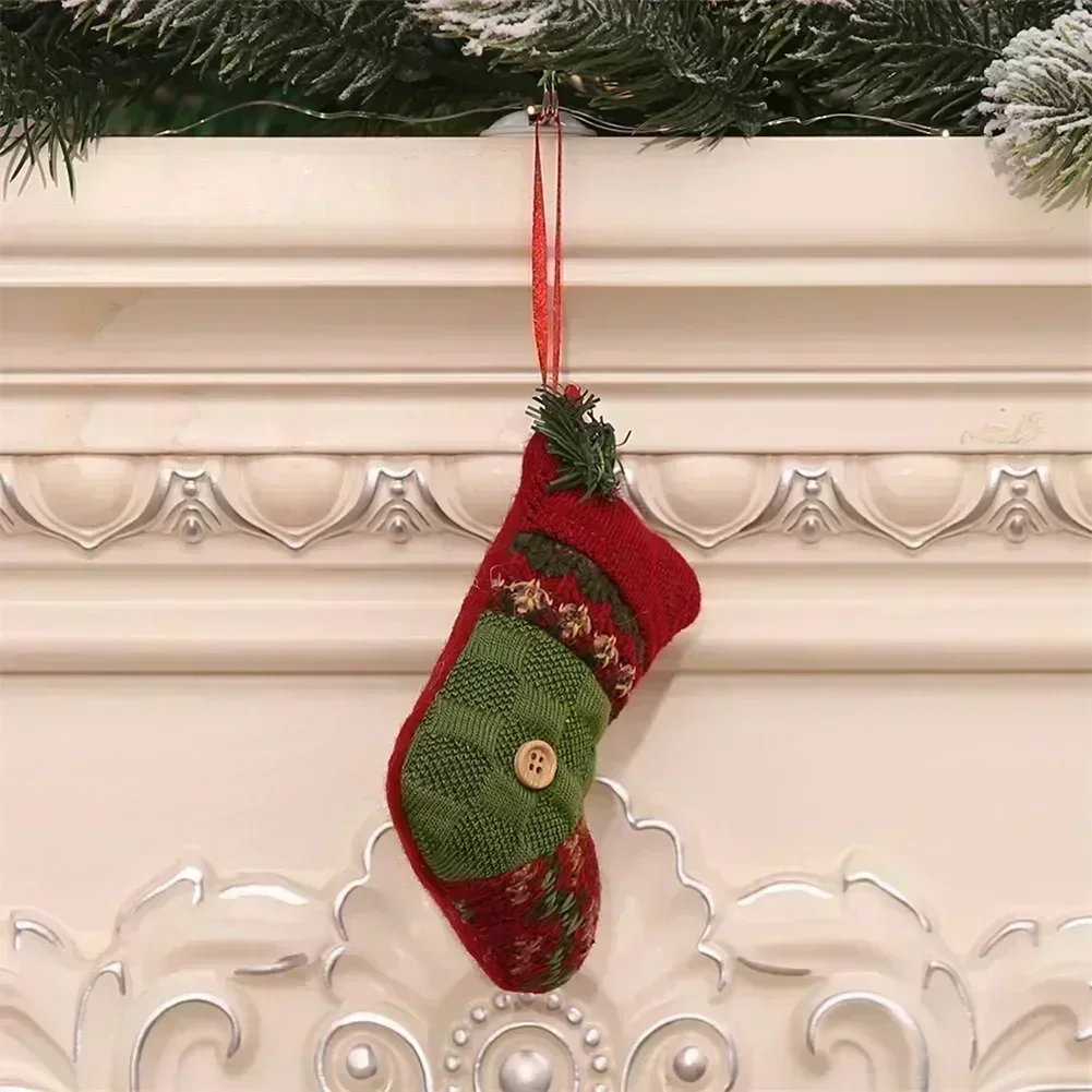 Practical Santa Claus Toy Doll Small Pattern Pendant Christmas Ornaments Hang Decorations Beautiful Cloth Crutches - Detail 1
