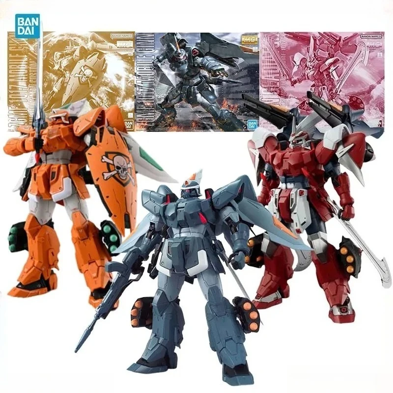 

Bandai Gundam Model Kit MG Ginn Gladiator Mobile Ginn Miguel Ayman Anime Figure Gunpla Building Kit Action Figures Toys Gift