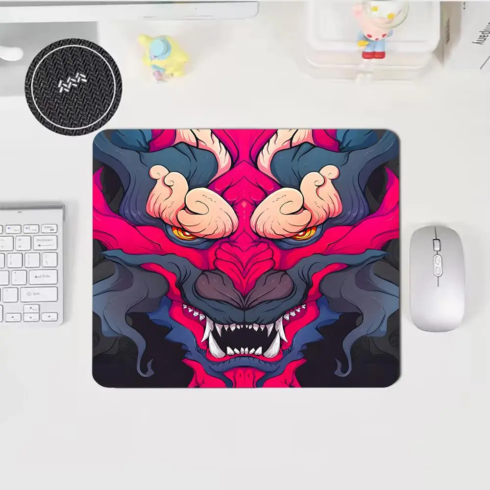 قناع Ghost Warrior، وسادة ماوس صغيرة، ملحقات الكمبيوتر، سجادة مكتب كمبيوتر محمول مطاطية مضادة للانزلاق مناسبة للمكتب والألعاب #6