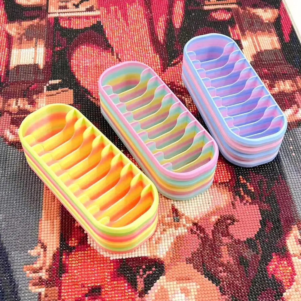 

Desktop Craft Supplies Organizer Diamond Packet Storage Box with 10 Compartments Craft Supplies Organizer for Diamond Art