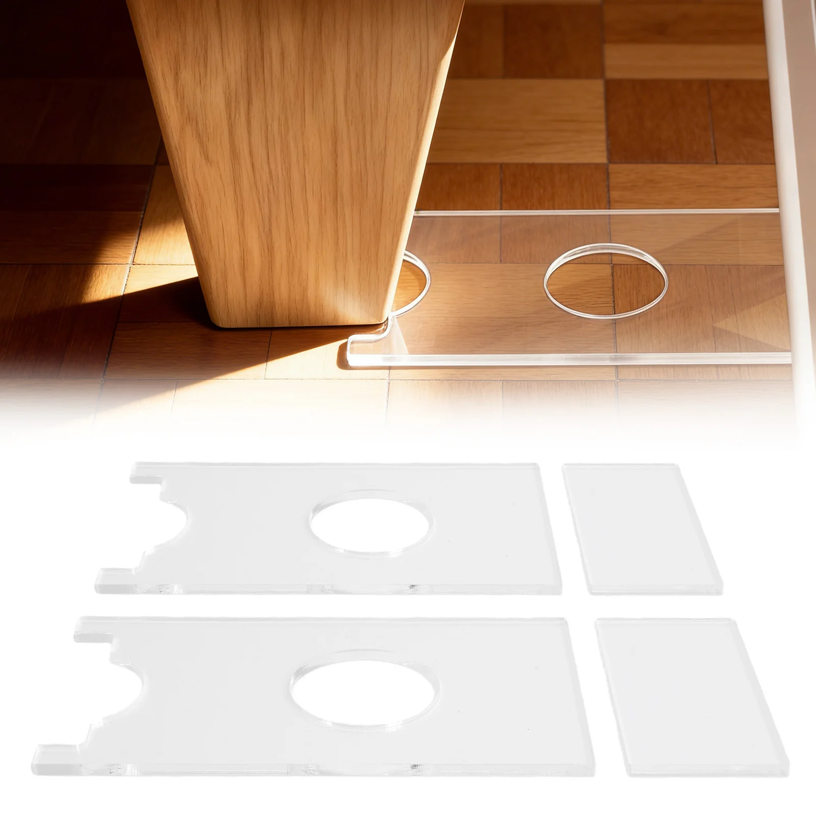 

2 Pack Couch Wall Spacer Clear Acrylic Sofa Stopper Furniture Wall Protector to Prevent Fire Safety From Wall Outlet