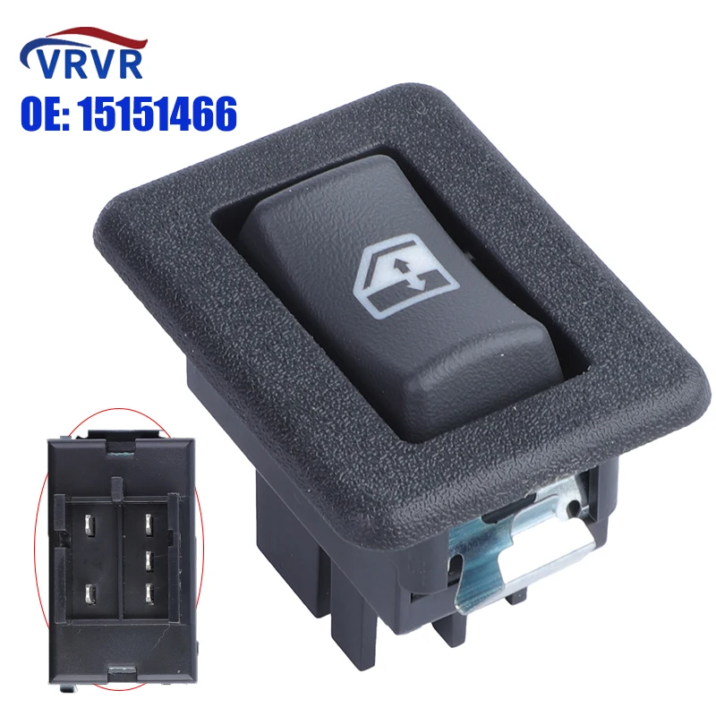 Vrvr 15151466 Elektrische Schakelaar Met Één Raam Voor 1995- 2005 Gmc Jimmy Chevy Blazer