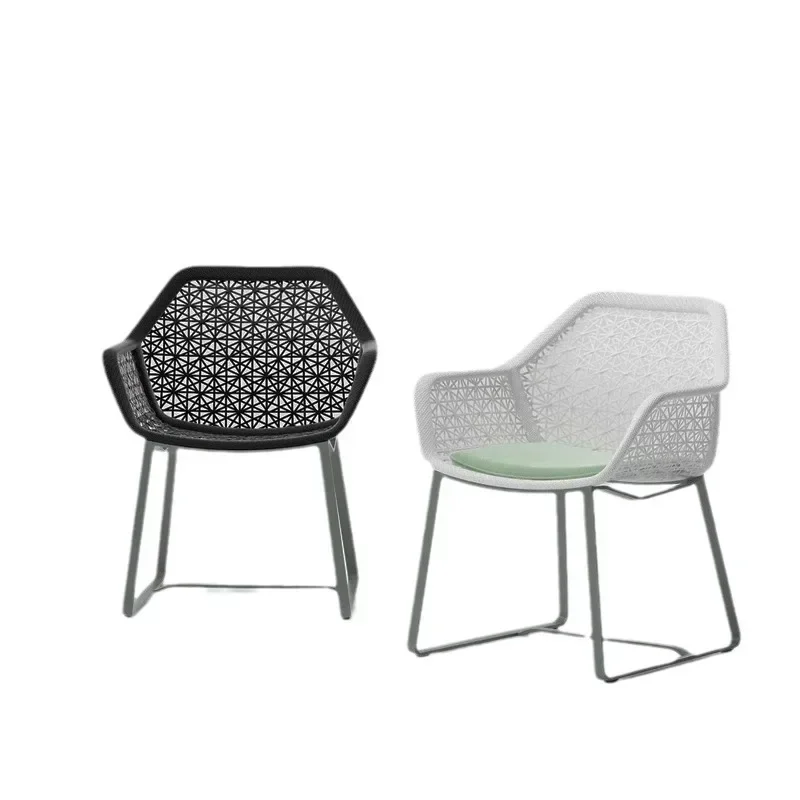 

Nordic outdoor tables and chairs, balcony creative leisure chairs, simple and modern, open-air courtyard15