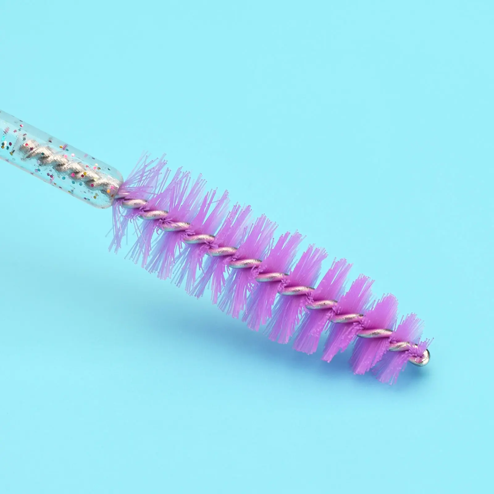 Brosses à cils de poulet brillantes, outils d'extension de cils, brosse à sourcils, baguettes de mascara, applicateur, Végét, cosmétique, 50 pièces