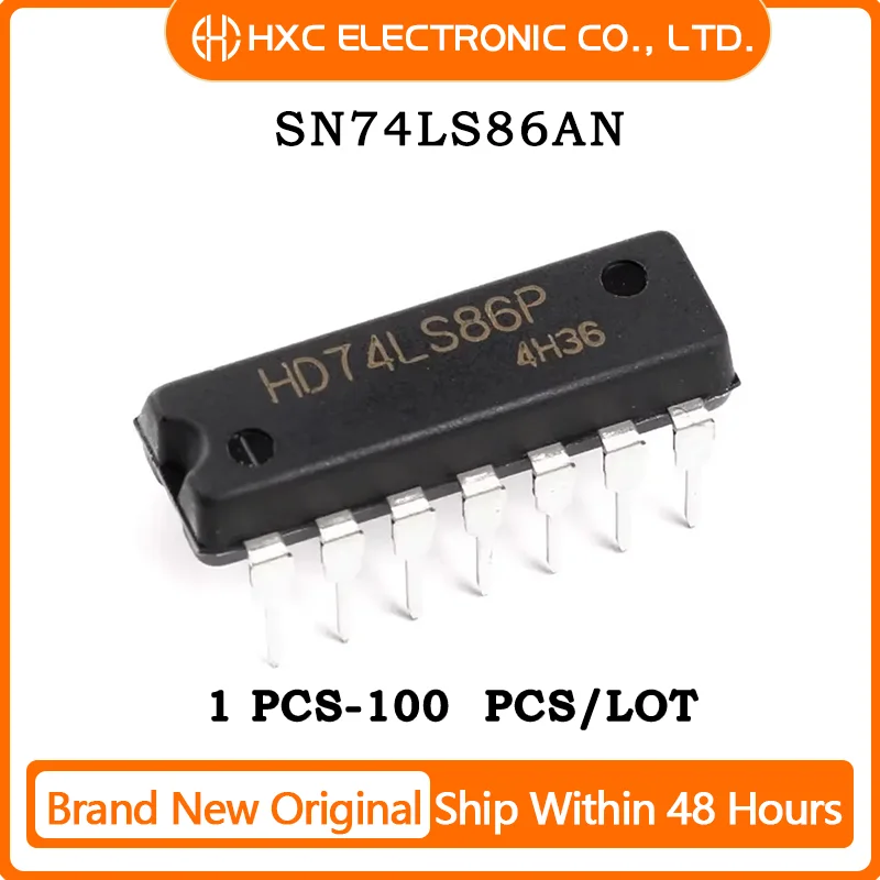 10PCS/100PCS SN74LS86N SN74LS86AN 74LS86 IC GATE XOR 4CH 2-INP 14DIP 100% New Original Chips