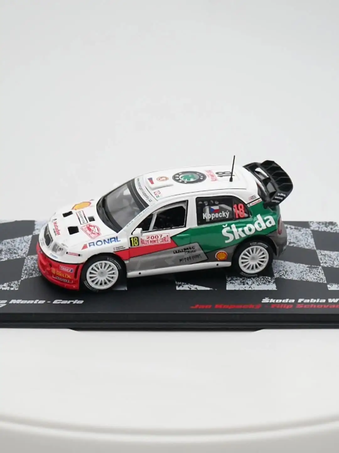 Ixo 1:43 Skoda Fabia WRC 2007 Jan Kopecky Diecast Car Model Metal