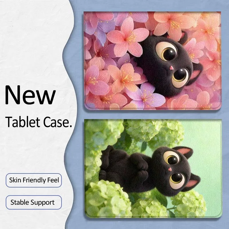 

Popular Cat Flower Art Gift For Xiaoxin Lenovo Tab P12 Extreme Legion Y900 Idea Pro GT 12.1 2025 Foldable Tablet Case