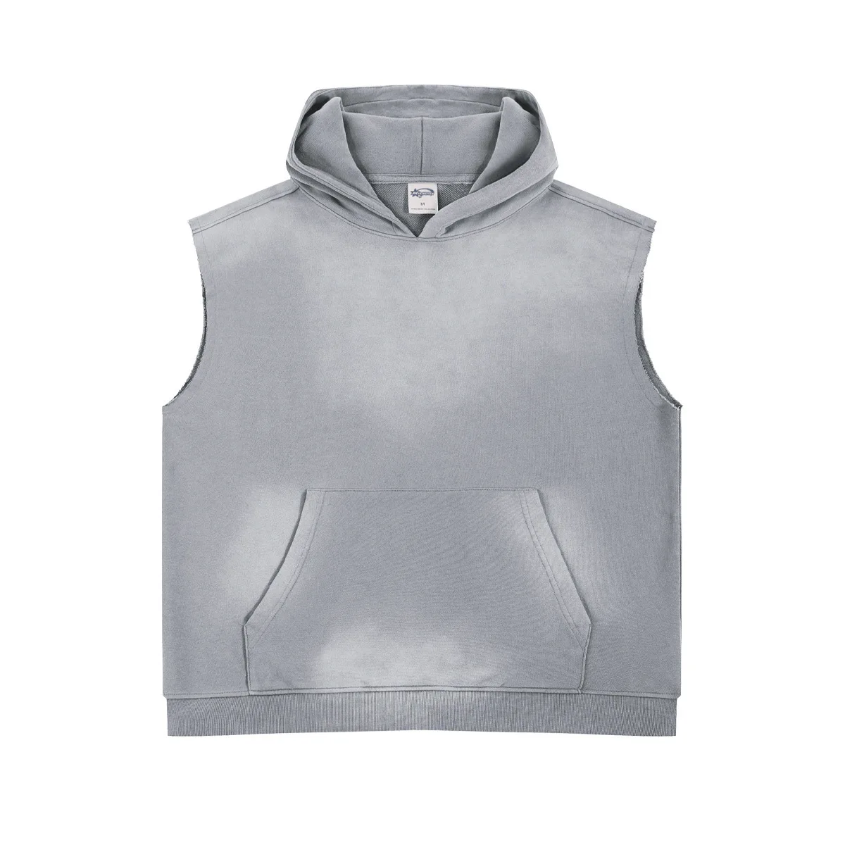 

2025 new sleeveless spray-dyed vest sweatshirt