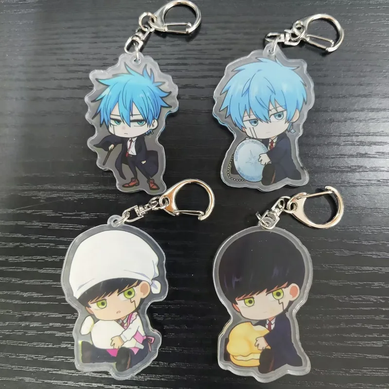 Anime Mashle: Magic And Muscles Figures Lance Dot Barrett Cosplay Acrylic Keychains Cute Bag Decor Pendant Keyrings Xmas Gift