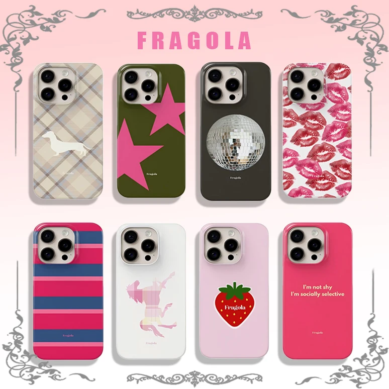 New Korean Ins style Phone Case for iPhone 17 16 15 14 13 12 11 Pro Max Air Plus Luxury Double-layer Back Cover