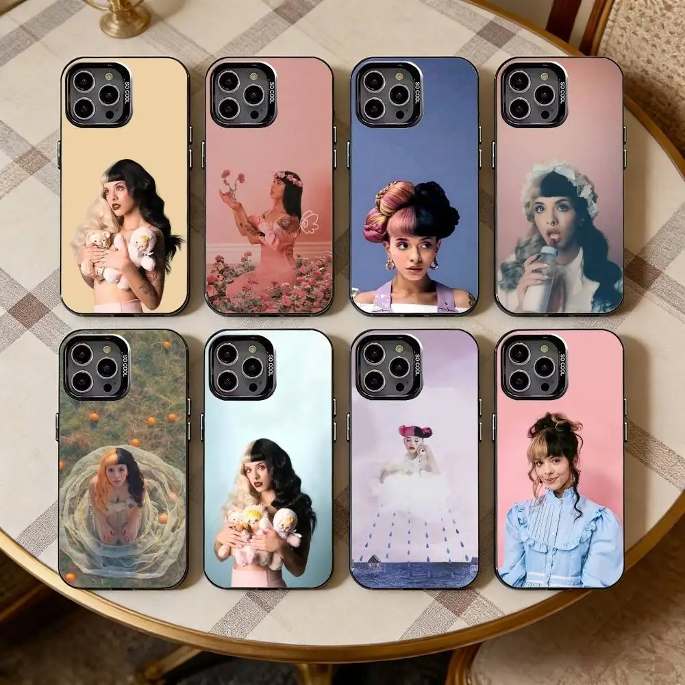 

Melanie Martinez Singer Phone Case For iPhone17,16,15,14,13,12,11 Plus,Pro Max Black Candy silver phone case