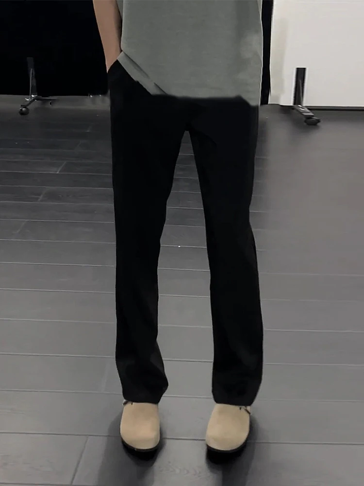 

Белые мужские летние тонкие брюки из ледяного шелка прямого кроя Cleanfit для офиса и отдыха, со средней/низкой посадкой