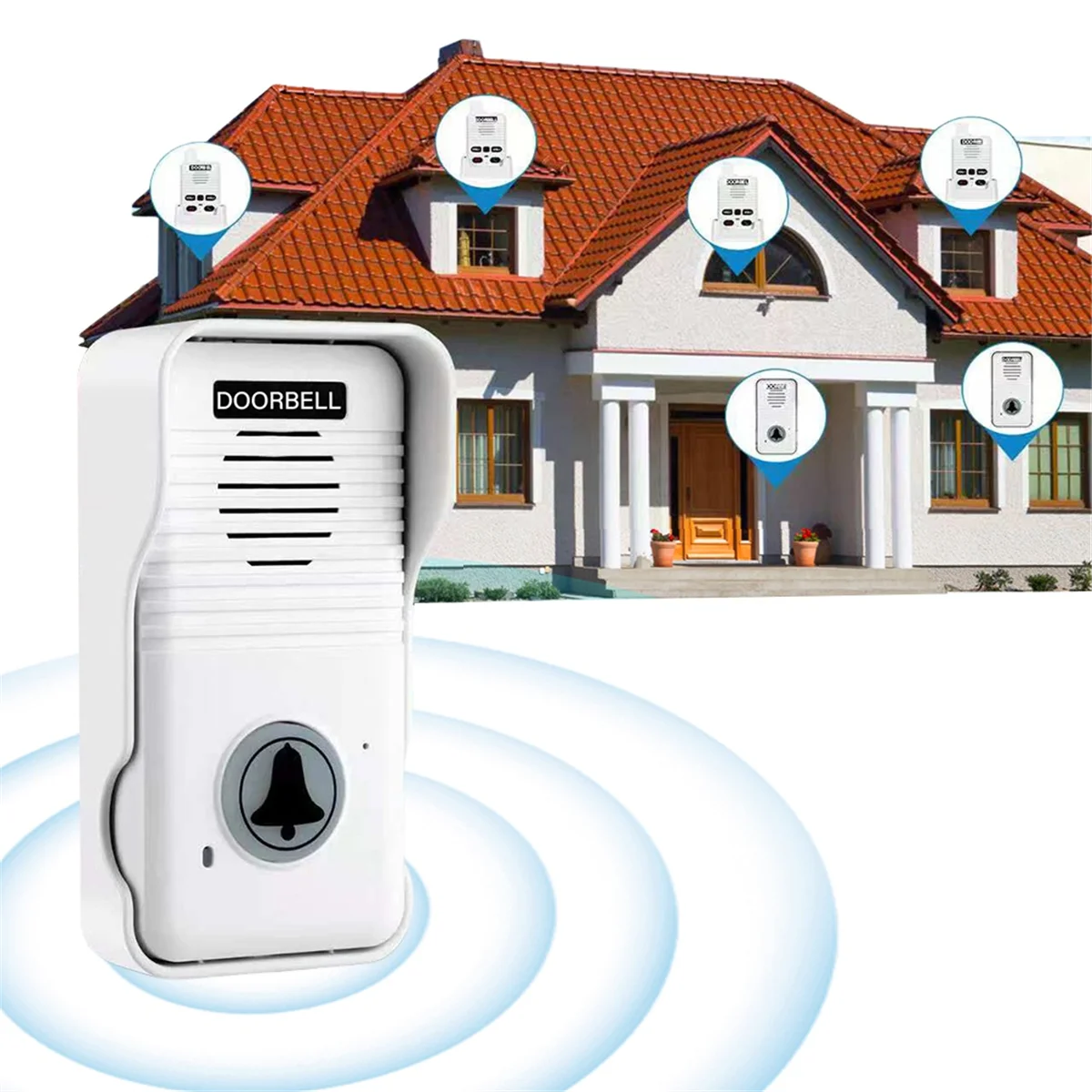 

2025 + беспроводной голосовой дуплексный домофон, дверной звонок, домашнее аудио с перезаряжаемой батареей, дуплексный дверной звонок для заводского офиса