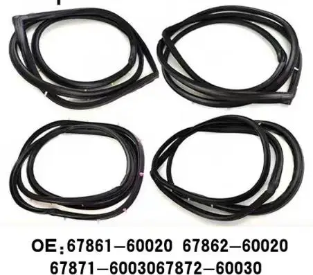 2007-2027 Door Rubber Seal Weatherstrip for Toyota Land Cruiser 4 Door LC70 LC76 LC79 LC76/79 LC78 67862-60020 67861-60020