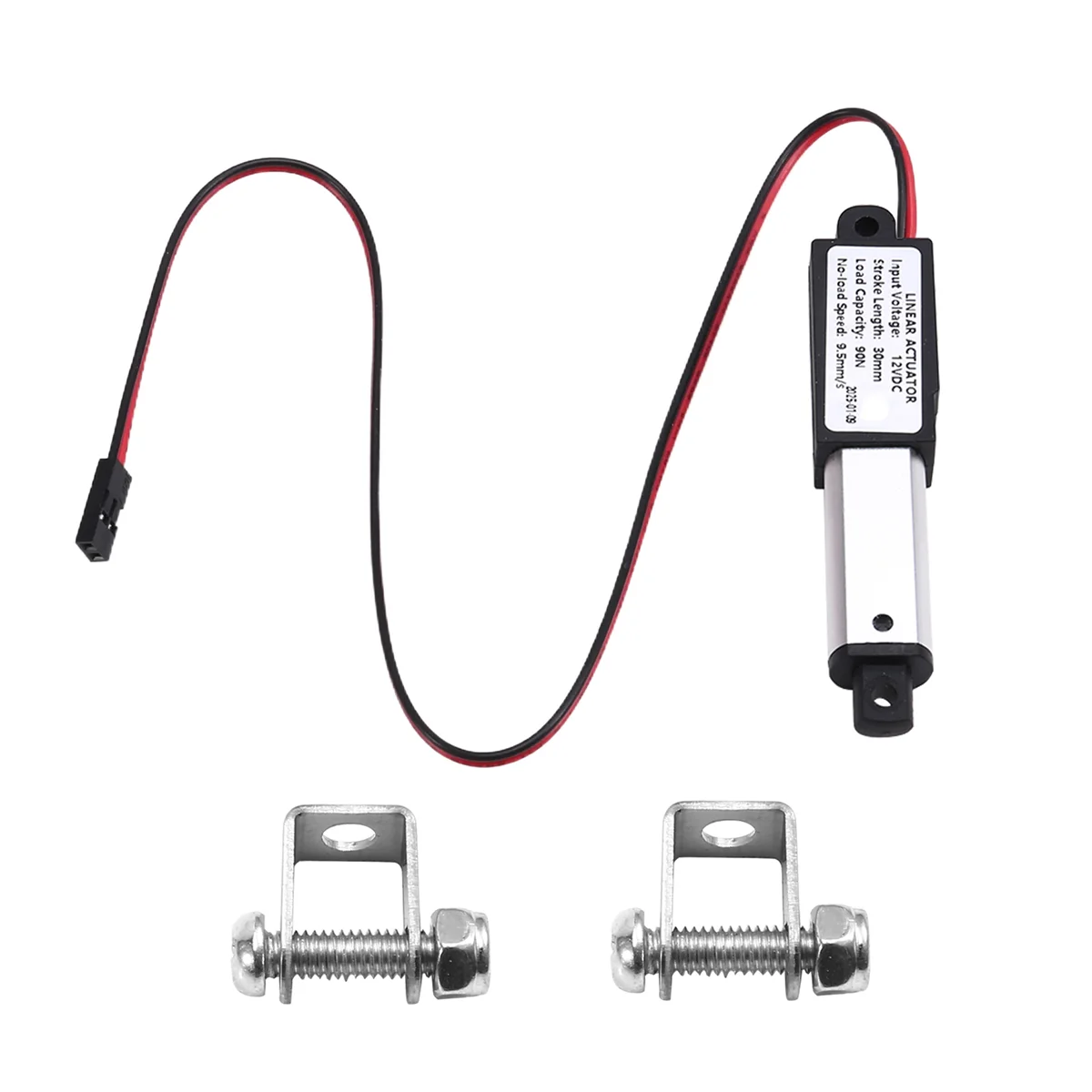 X55A-Micro-Type Linear Actuator,1In Stroke,90N/20.3lb,Speed 9.5mm/S Mini Electric WaterproofActuator Motor LinearActuator