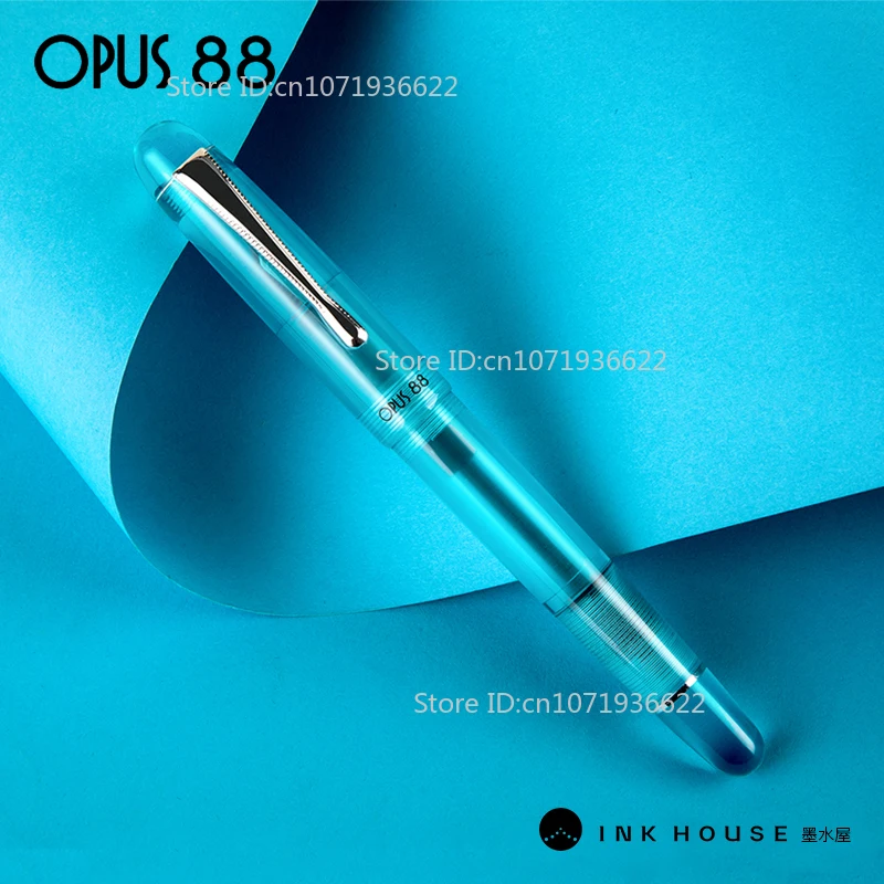 

Genius OPUS 88 Frosted Transparent PICNIC Series Ebonite Fountain Pen JOWO Nib Drop-in Ink Pen Writing Gift Students Suppiers