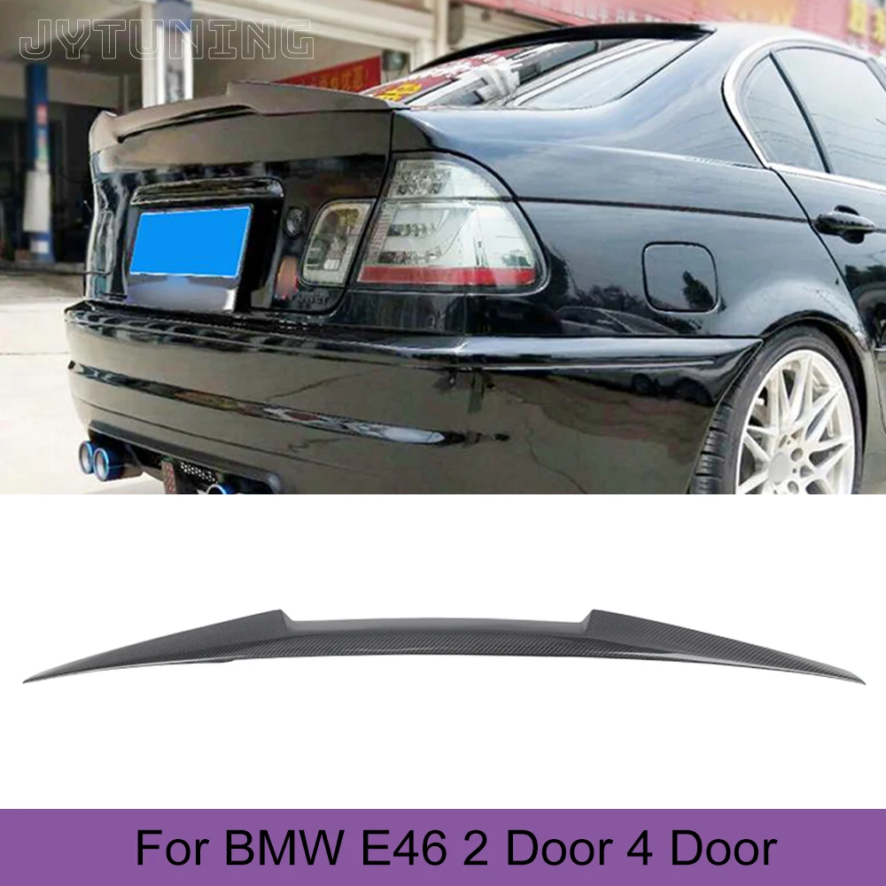 

Задний спойлер для BMW 3 серии E46 базовый Седан 4-дверный купе 2 двери M Pack M3 1998 - 2005 задний багажник из углеродного волокна крыло