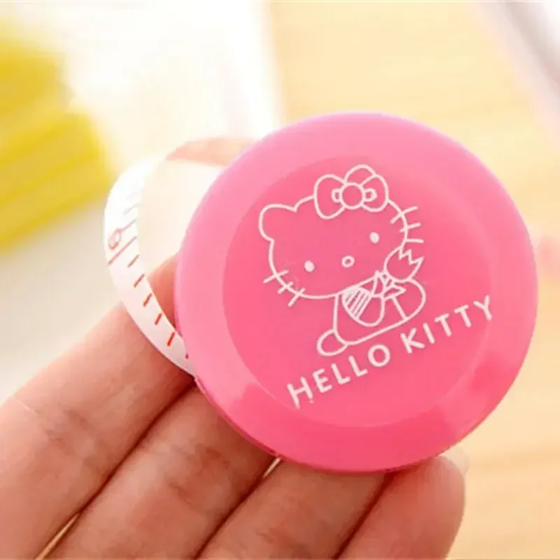 150CM Sanrio Hello Kitty Tape Measure Cute Cartoon Portable Scalable Measuring Tape Measure Clothing BWH Girl&Child Holiday Gift