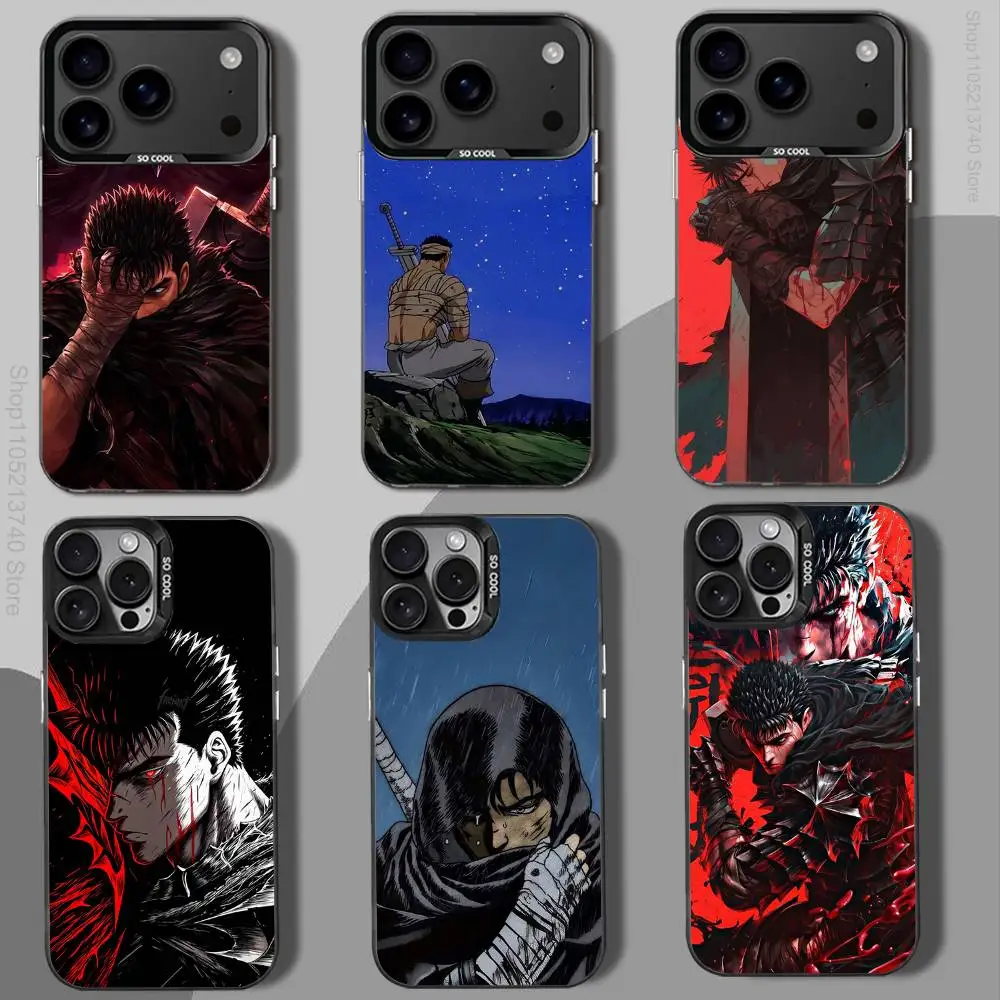 

B-BerserkS ckscreens-ES Phone Case For iPhone 12,16,11,14,13,17,15,E,Max,Plus,Air,Pro,Mini black Shockproof Cover