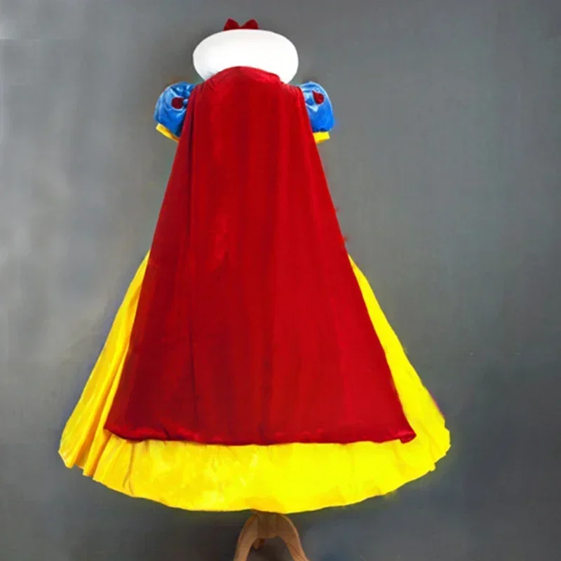 Women Cosplay Dress Snow White Girl Princess Dress Adult Cartoon Princess Snow White Halloween Party Costume