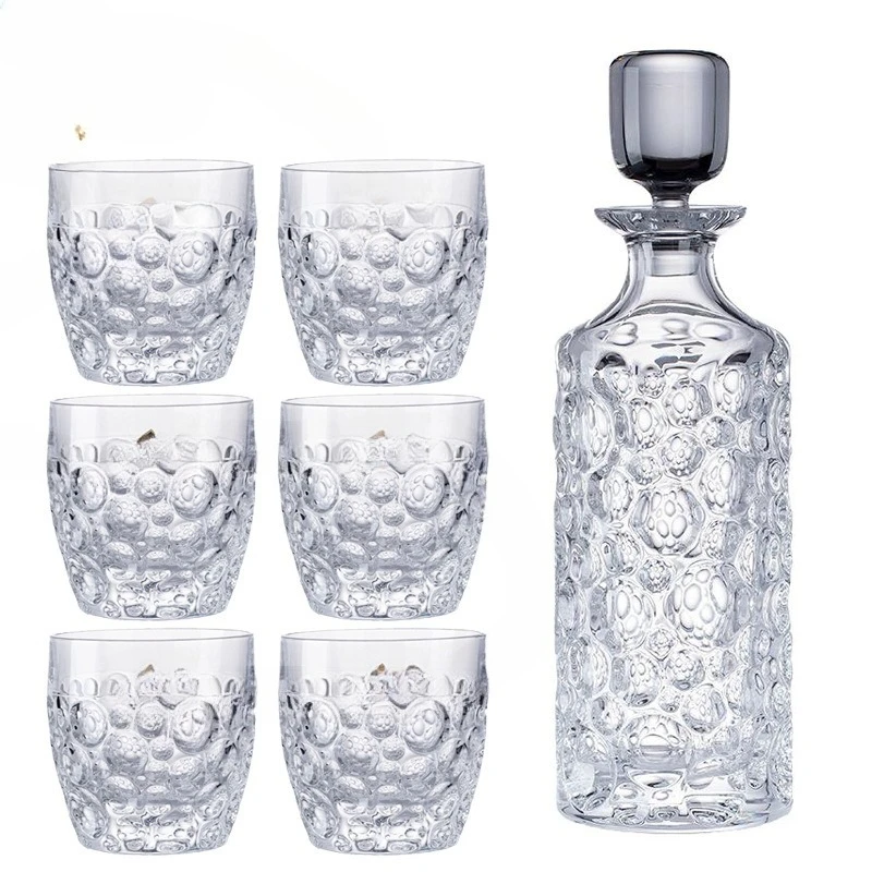 

Crystal glass foreign wine glass, home creative whiskey glass wine bottle