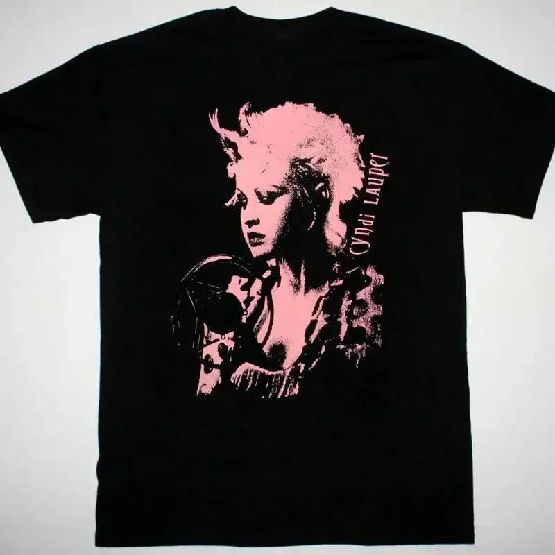 Cyndi Lauper Artwork T-Shirt Black Unisex All Sizes S-3Xl Te328 Long Or Short Sl