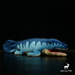 Mosasaur High Fidelity Anime Cute Jurassic Plushie Ocean Dinosaur Plush Toys Lifelike Animals Simulation Stuffed Doll Kawai Toy