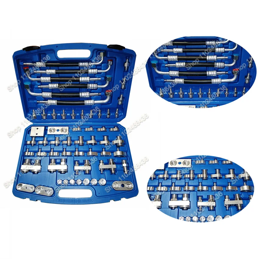 56-piece-set-auto-repair-tool-air-conditioner-leak-detector-car-air-conditioner-leak-detection-connector-truck-excavator