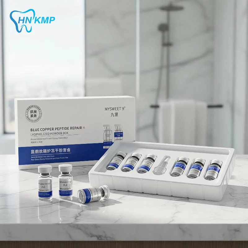 1 Set Blue Copper Peptide Repair Lyophilized Powder Set Anti-Aging Repair Skin Daily Skincare Kit