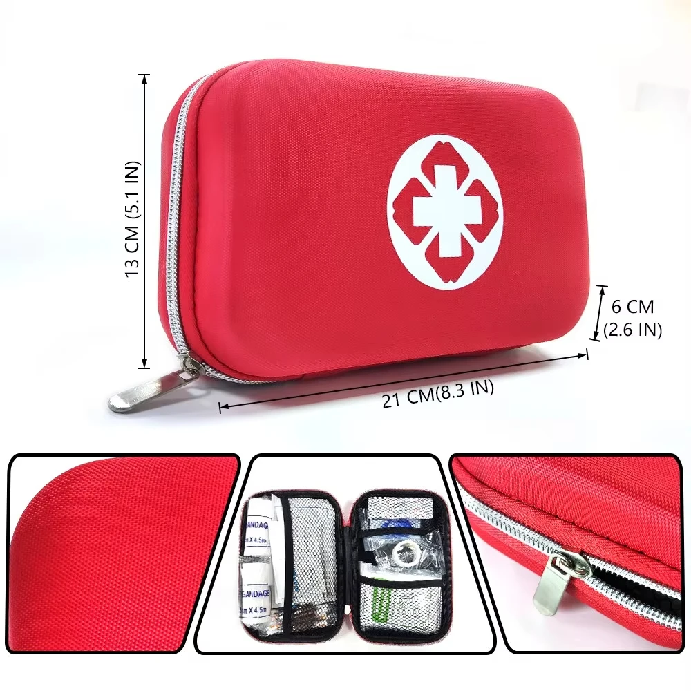 Bolsa de primeiros socorros médica vazia de emergência EVA para viagens, acampamento, carro, primeiros socorros ao ar livre, armazenamento portátil